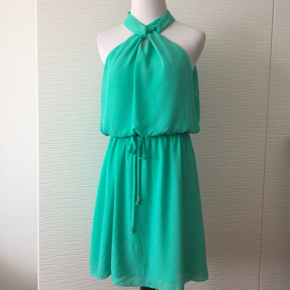 Bebe Bright Teal Summer Dress - Picture 1 of 8